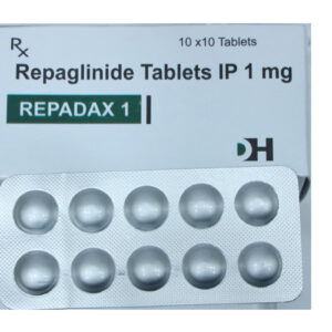 Repadax 1 – Repaglinide Tablets IP 1 mg - 1 × 10 Tablets