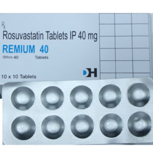 Remium 40 – Rosuvastatin Tablets IP 40 mg - 1 × 10 Tablets