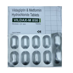 Vildax M 850 – Vildagliptin & Metformin Hydrochloride Tablets - 1 × 10 Tablets