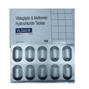 Vildax M – Vildagliptin & Metformin Hydrochloride Tablets (500 mg) - 1 × 10 Tablets