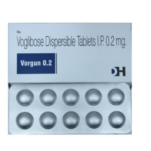 Vorgun 0.2 – Voglibose Dispersible Tablets I.P. 0.2 mg - 1 × 10 Tablets