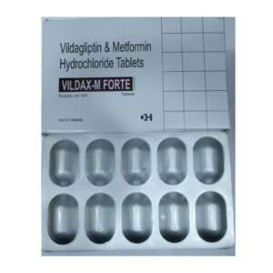Vildax M FORTE – Vildagliptin & Metformin Hydrochloride Tablets (1000 mg) - 1 × 10 Tablets