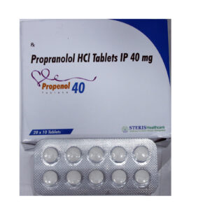 Propenol 40 – Propranolol HCl Tablets IP 40 mg - 1 × 10 Tablets