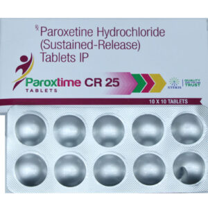 Paroxtime CR 25 - Paroxetine Hydrochloride Sustained-Release Tablets IP - 1 x 10 Tablets Pack