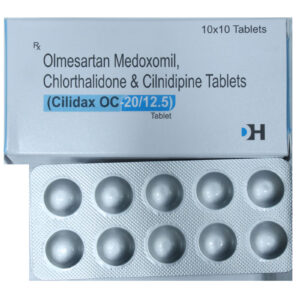 Clilidax OC 20/12.5-Olmesartan Medoxomil, Chlorthalidone & Cilnidipine Tablets