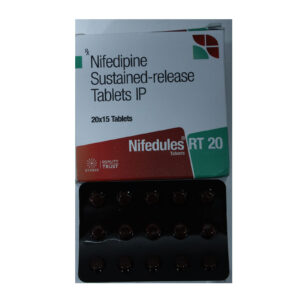 Nifedules RT 20 - Nifedipine Sustained-release Tablets IP - 1 x 15 Tablets Pack