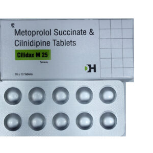 Cilidax M 25 – Metoprolol Succinate & Cilnidipine Tablets