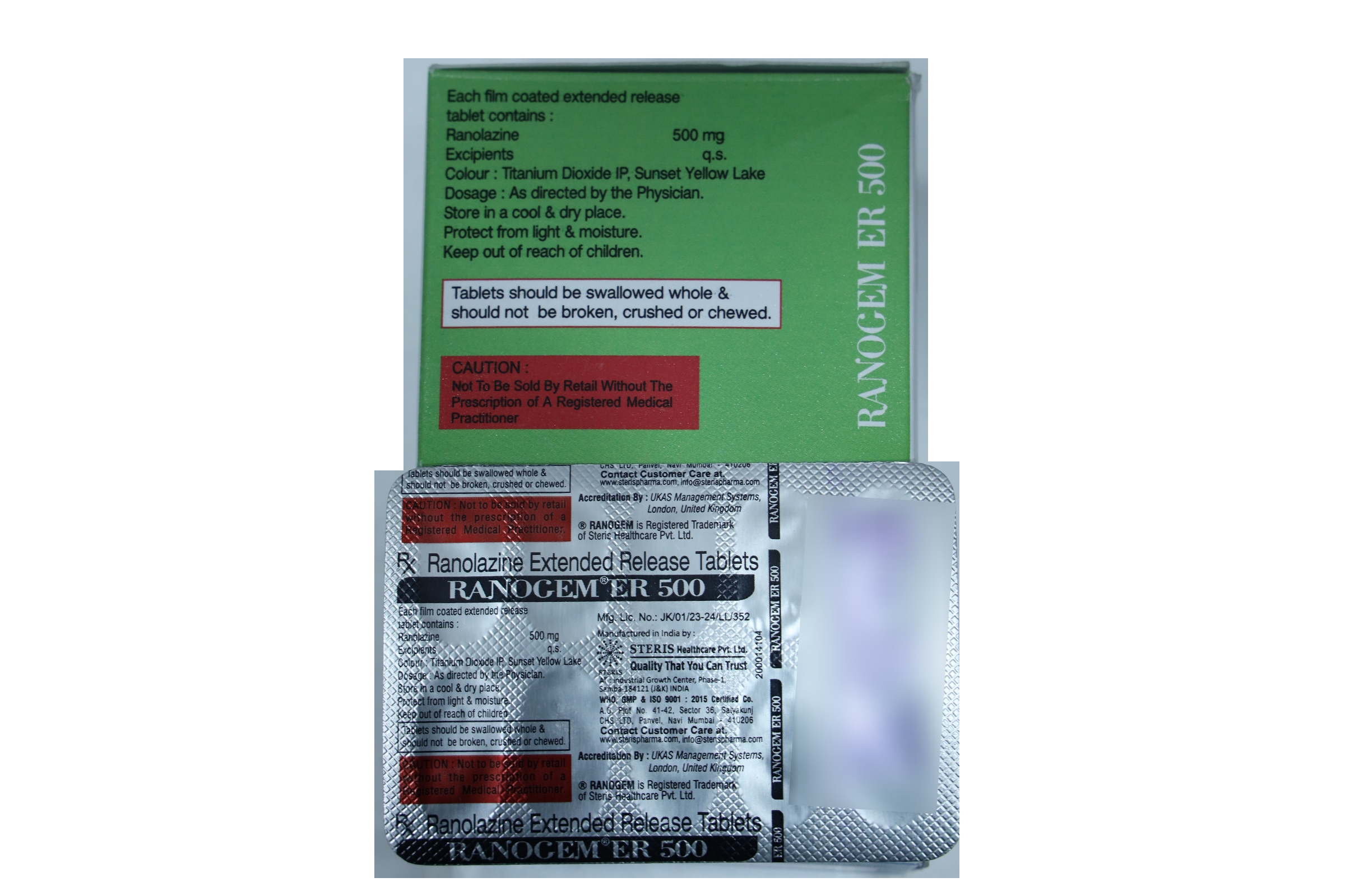 RANOCEM ER 500 Tablet - Image 2