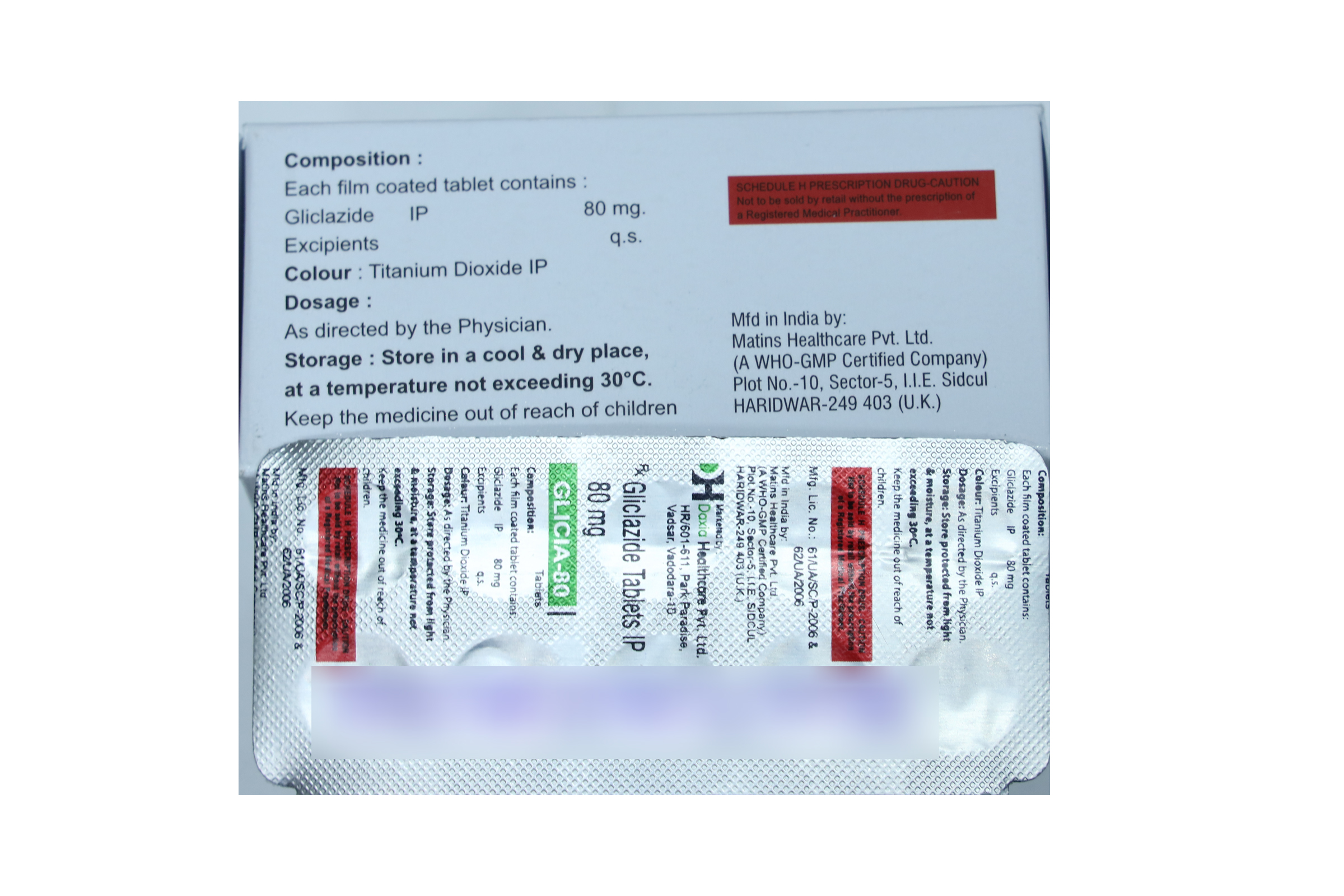 GLICIA 80 Tablet - Image 2