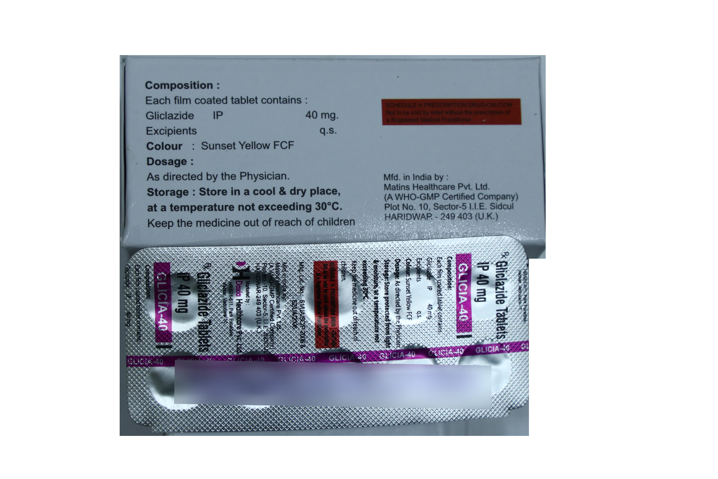 GLICIA 40 Tablet - Image 2