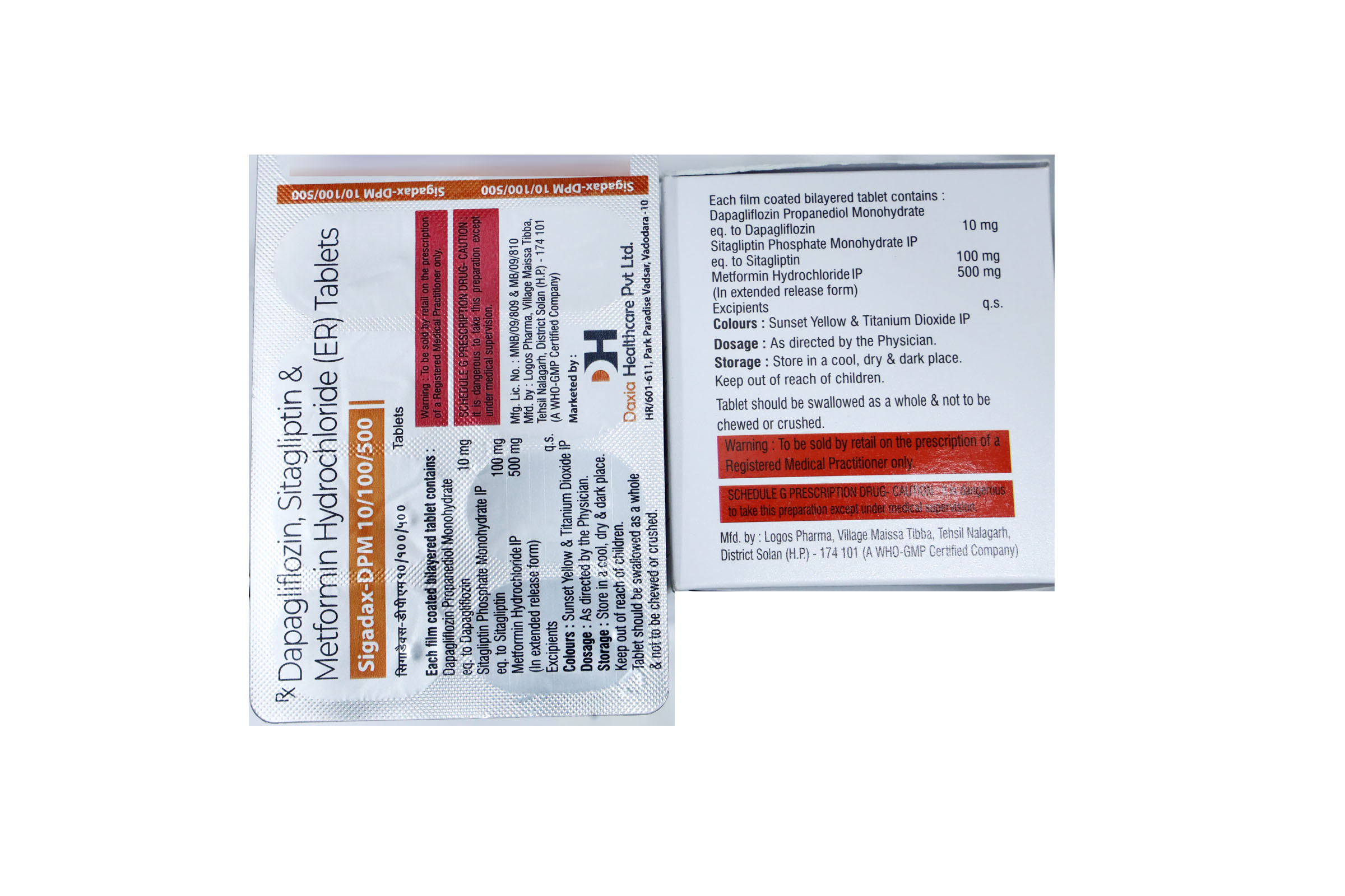 Sigadax DPM 10-100-500 Tablet - Image 2