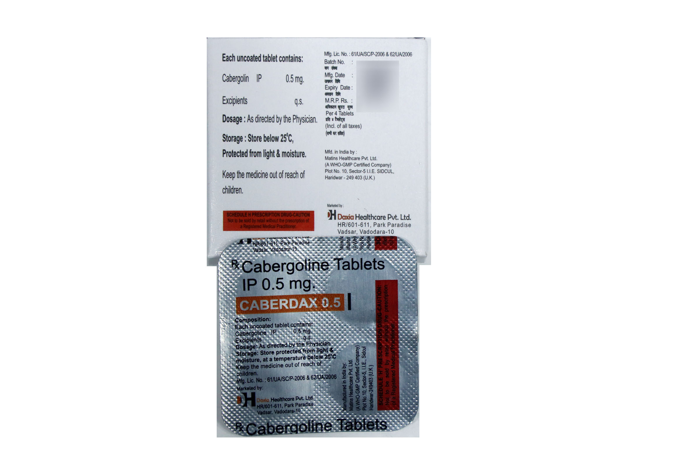 CABERDAX 0.5 Tablet - Image 2