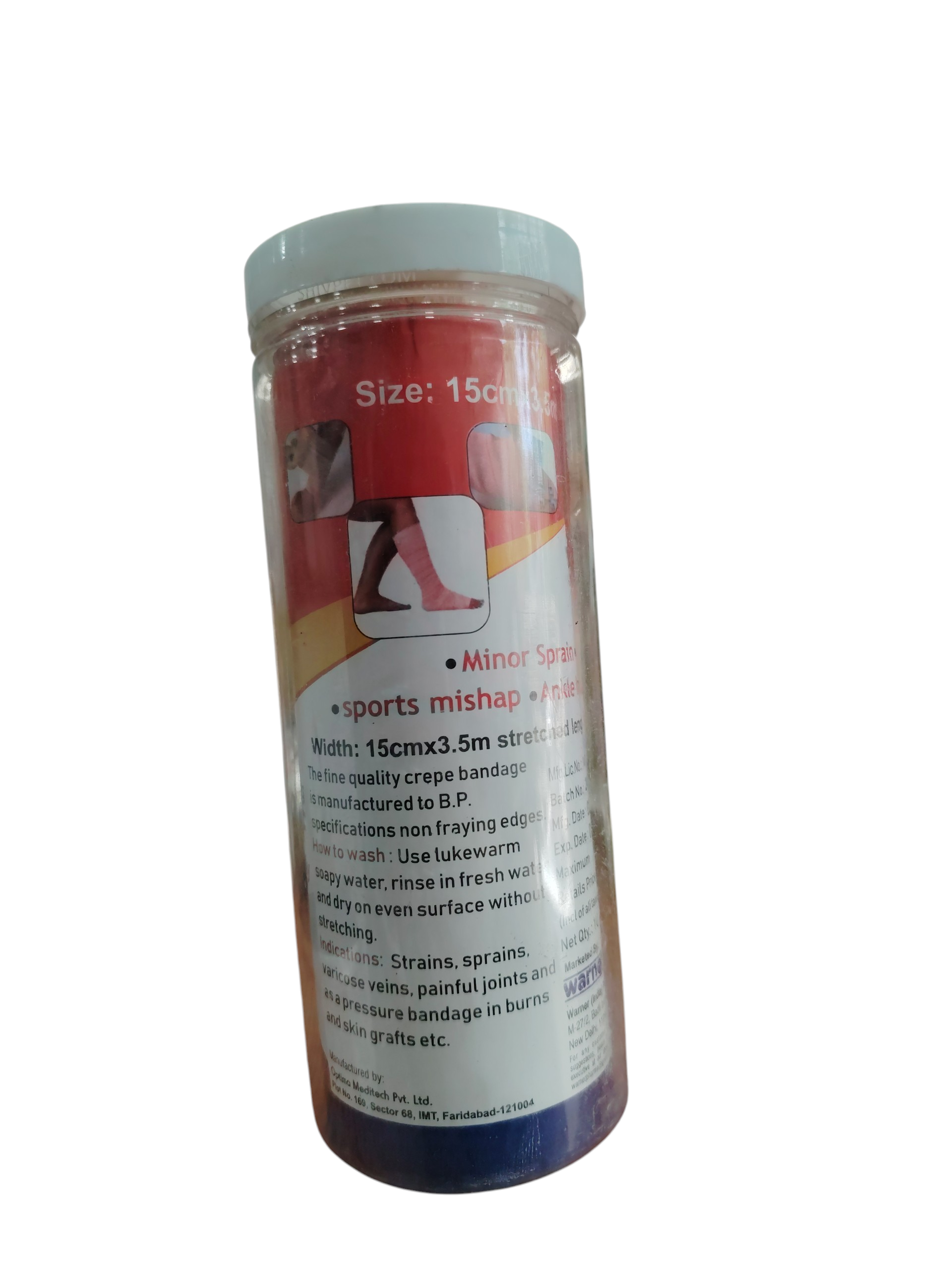 Ideal Warner Crepe Elastic Bandage - 15cm x 3.5 m (Stretched) High Grade Crepe - Image 2