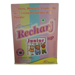 RECHARJ JUNIOR HP –  Vitamins, Minerals, Vitamin D₂ with Docosahexaenoic Acid Powder