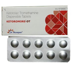 KETOROMORE-DT – Ketorolac Tromethamine Dispersible Tablets (Pain Relief) – 10×10 Tablets