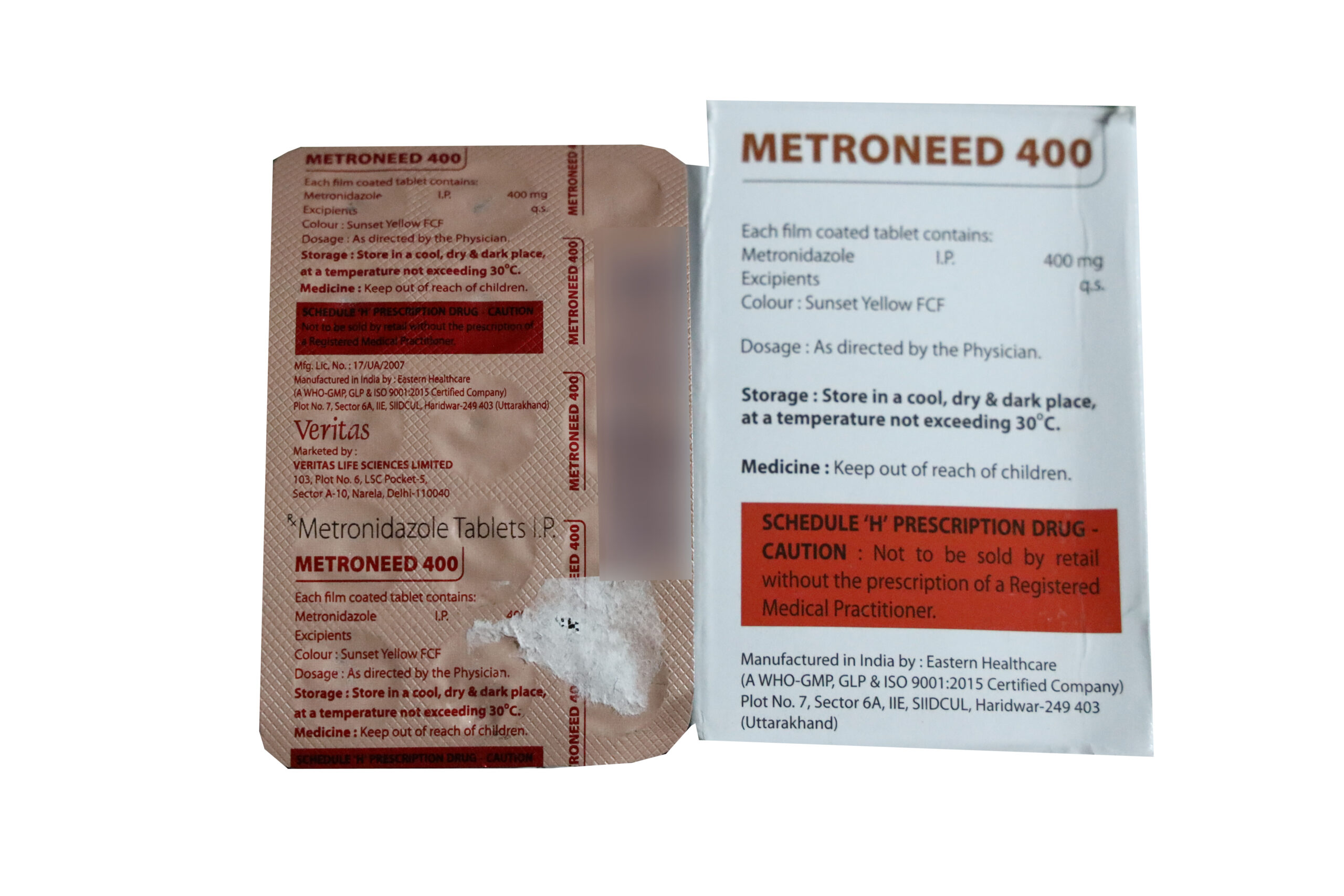 METRONEED 400 – Metronidazole Tablets I.P. - Image 2