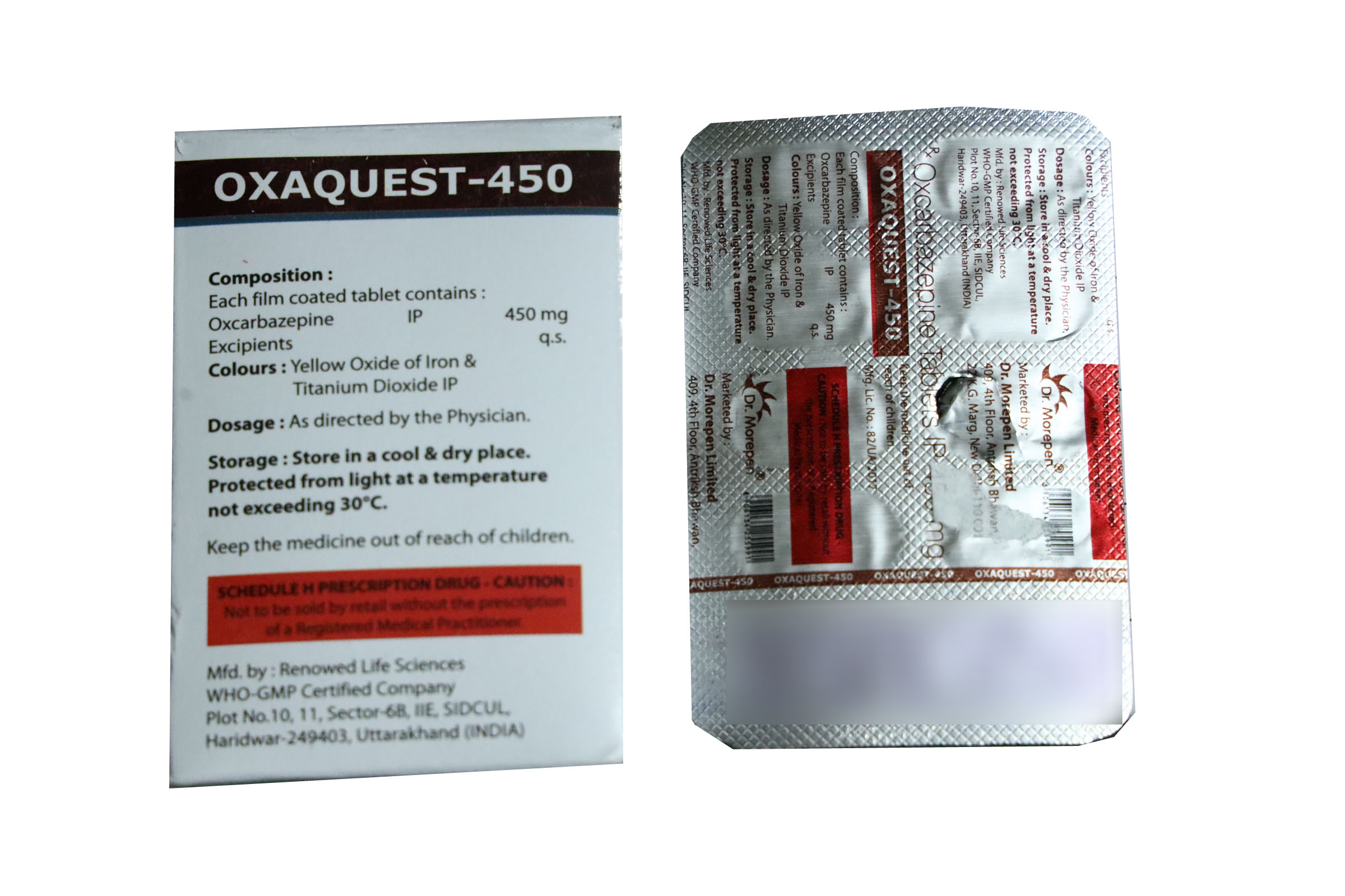OXAQUEST-450 – Oxcarbazepine Tablets IP 450 mg - Image 2