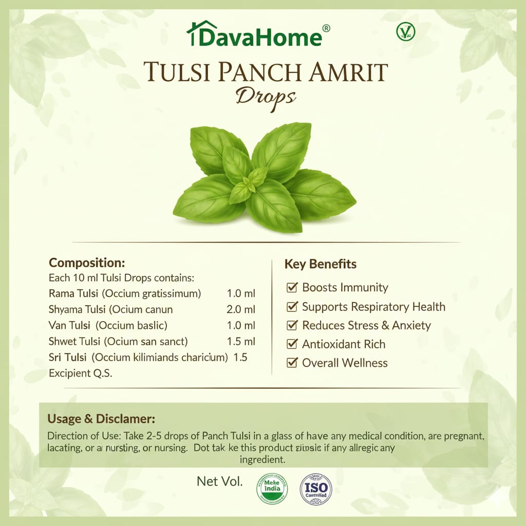 Tulsi Panch Amrit Drops - Image 4