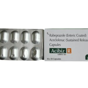 ACIBIZ R – Rabeprazole (Enteric Coated) & Aceclofenac (Sustained Release) Capsules