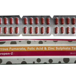 Feropen-Z – Ferrous Fumarate, Folic Acid & Zinc Sulphate Tablets