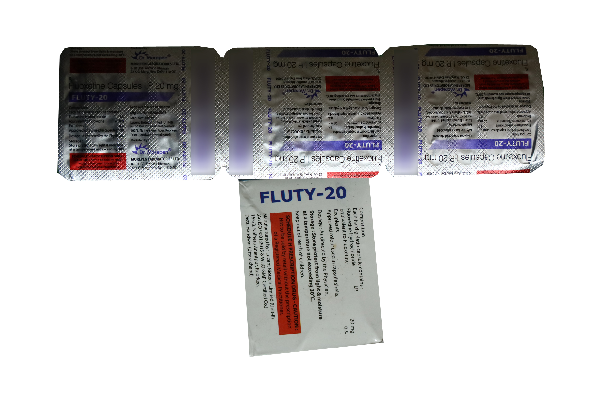 Fluty-20 – Fluoxetine Capsules I.P. 20 mg - Image 2