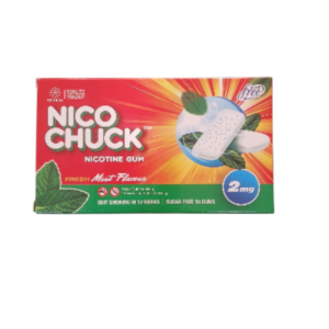 NICO CHUCK Nicotine Gum 2 mg – Fresh Mint Flavour