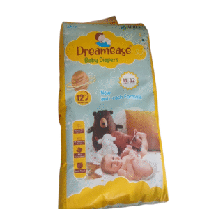 Dreamease Baby Diapers – Size M (7–12 kg) – 32 Pants