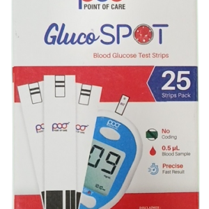 GlucoSPOT Blood Glucose Test Strips – 25 Strips Pack