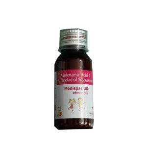 Medispas DS – Mefenamic Acid & Paracetamol Suspension (60 ml) – Orange Flavour