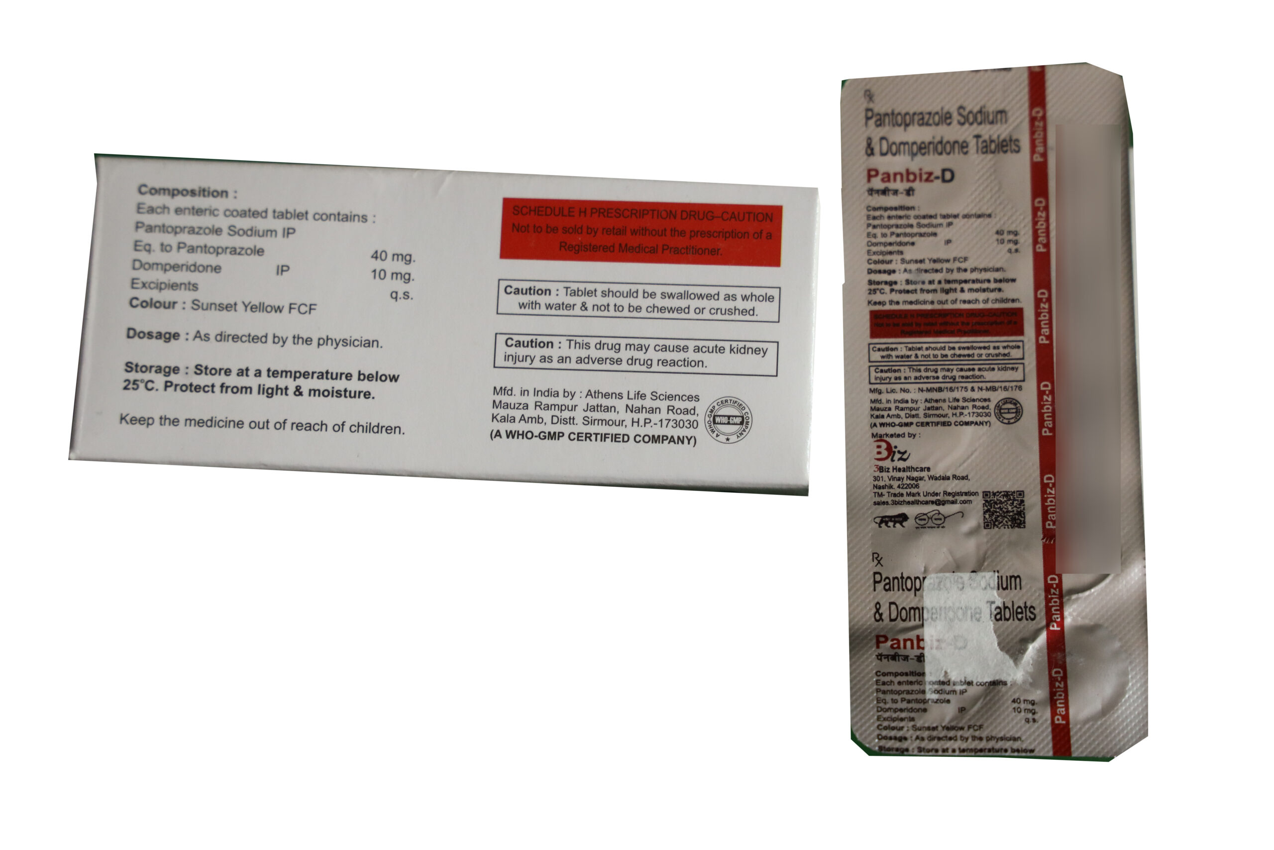 Panbiz-D – Pantoprazole Sodium & Domperidone Tablets - Image 2