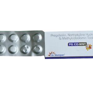PG CO-MNT – Pregabalin, Nortriptyline Hydrochloride & Methylcobalamin Tablets