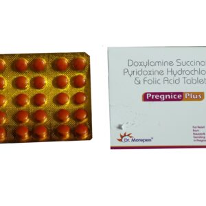 Pregnice Plus – Doxylamine Succinate, Pyridoxine Hydrochloride & Folic Acid Tablets