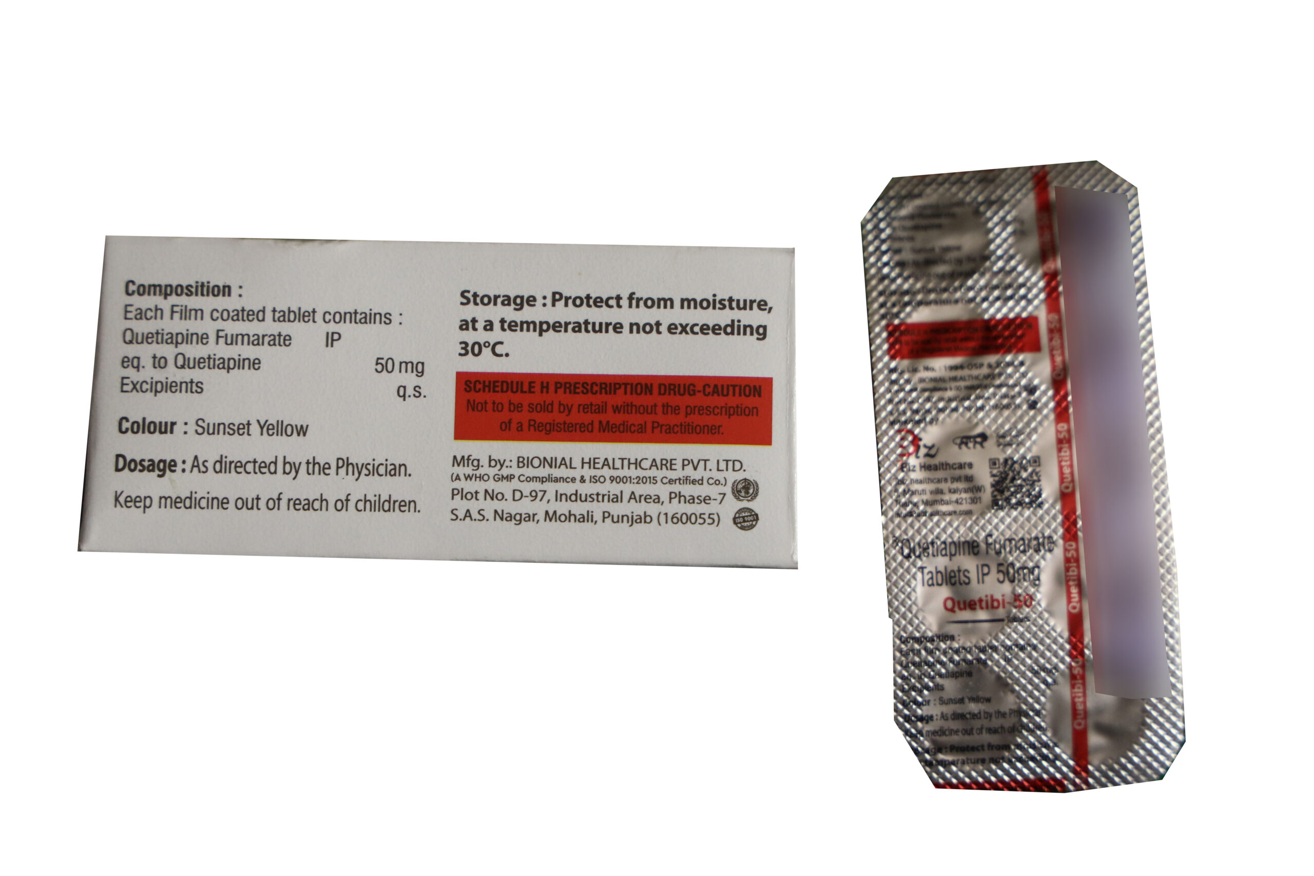 Quetibi-50 – Quetiapine Fumarate Tablets IP 50 mg - Image 2