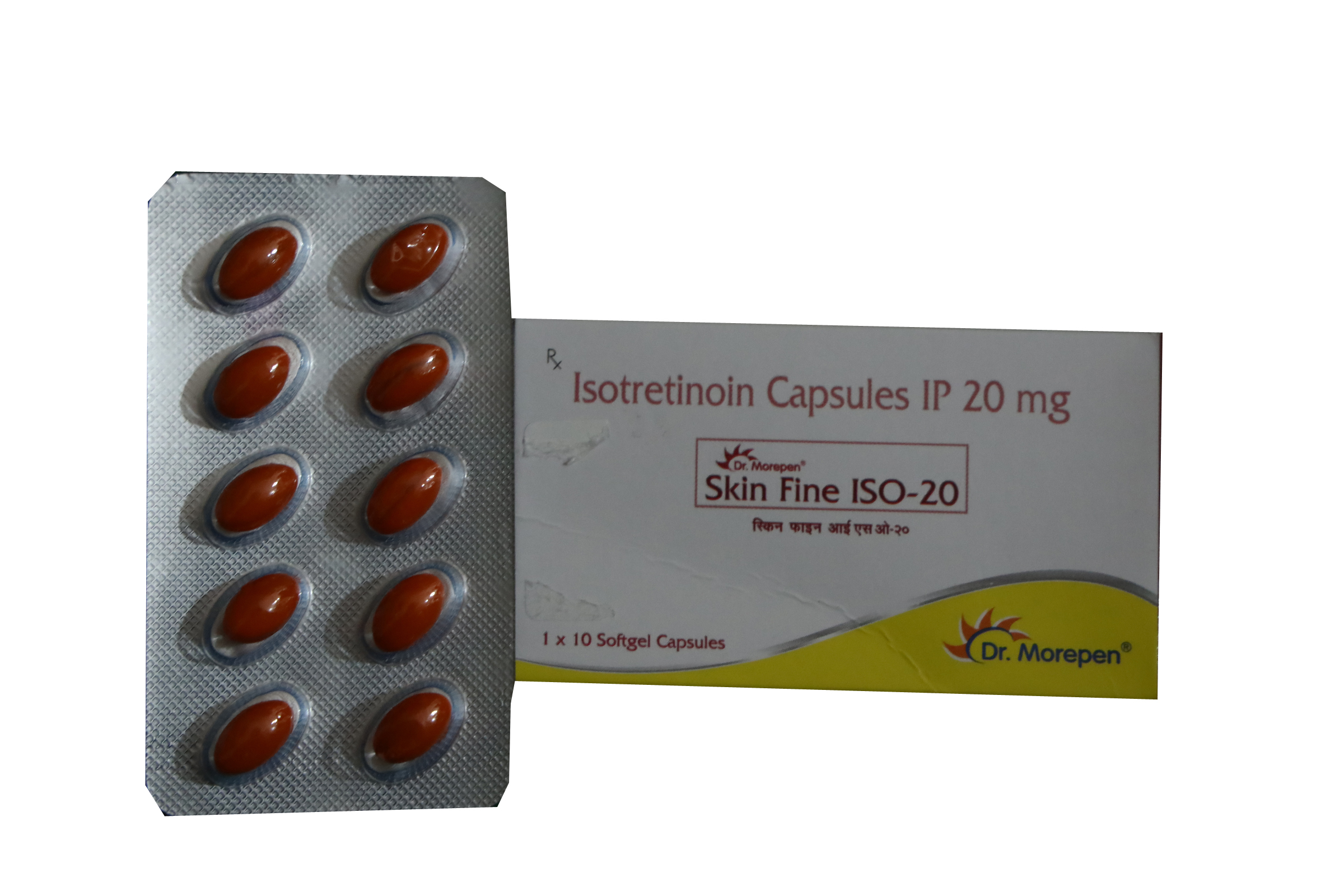 Skin Fine ISO 20 – Isotretinoin Capsules IP 20 mg