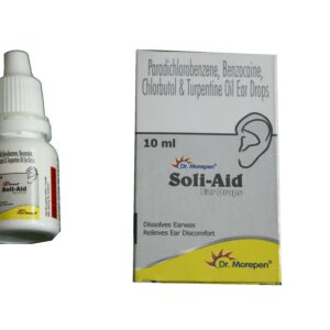 Soli-Aid Ear Drops-Paradichlorobenzene, Benzocaine, Chlorbutol & Turpentine Oil Ear Drops