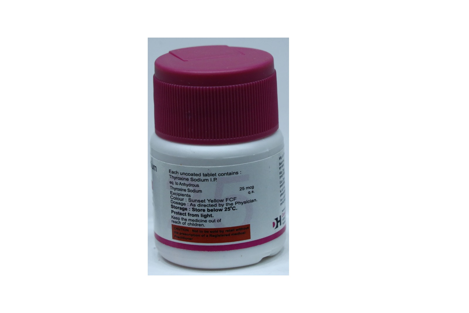Thyrodax-25 – Thyroxine Sodium Tablets IP 25 mcg - Image 2