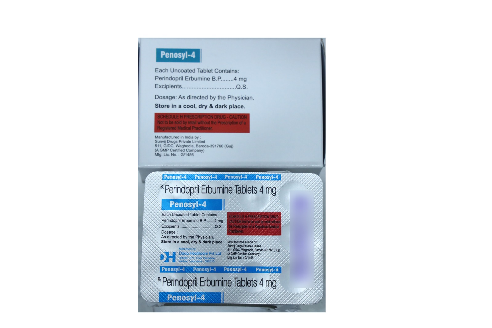 Penosyl-4 Tablets - Perindopril Erbumine Tablets 4 mg - Image 2