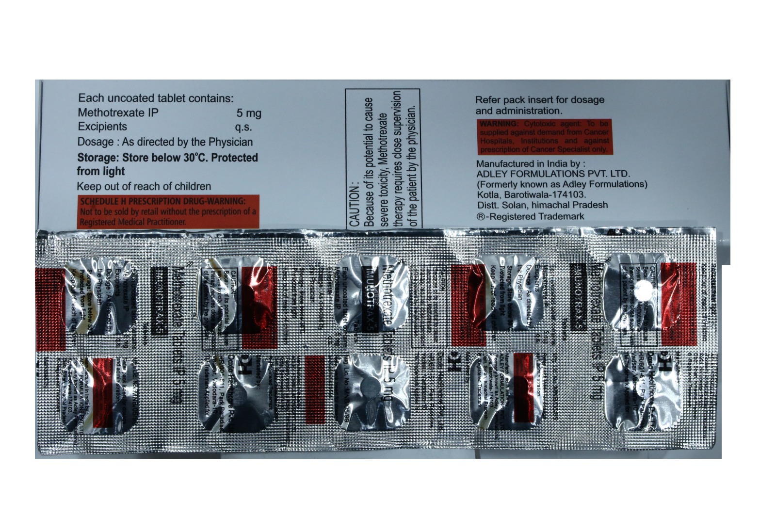 Imunotrax-5 – Methotrexate Tablets IP 5 mg - Image 2