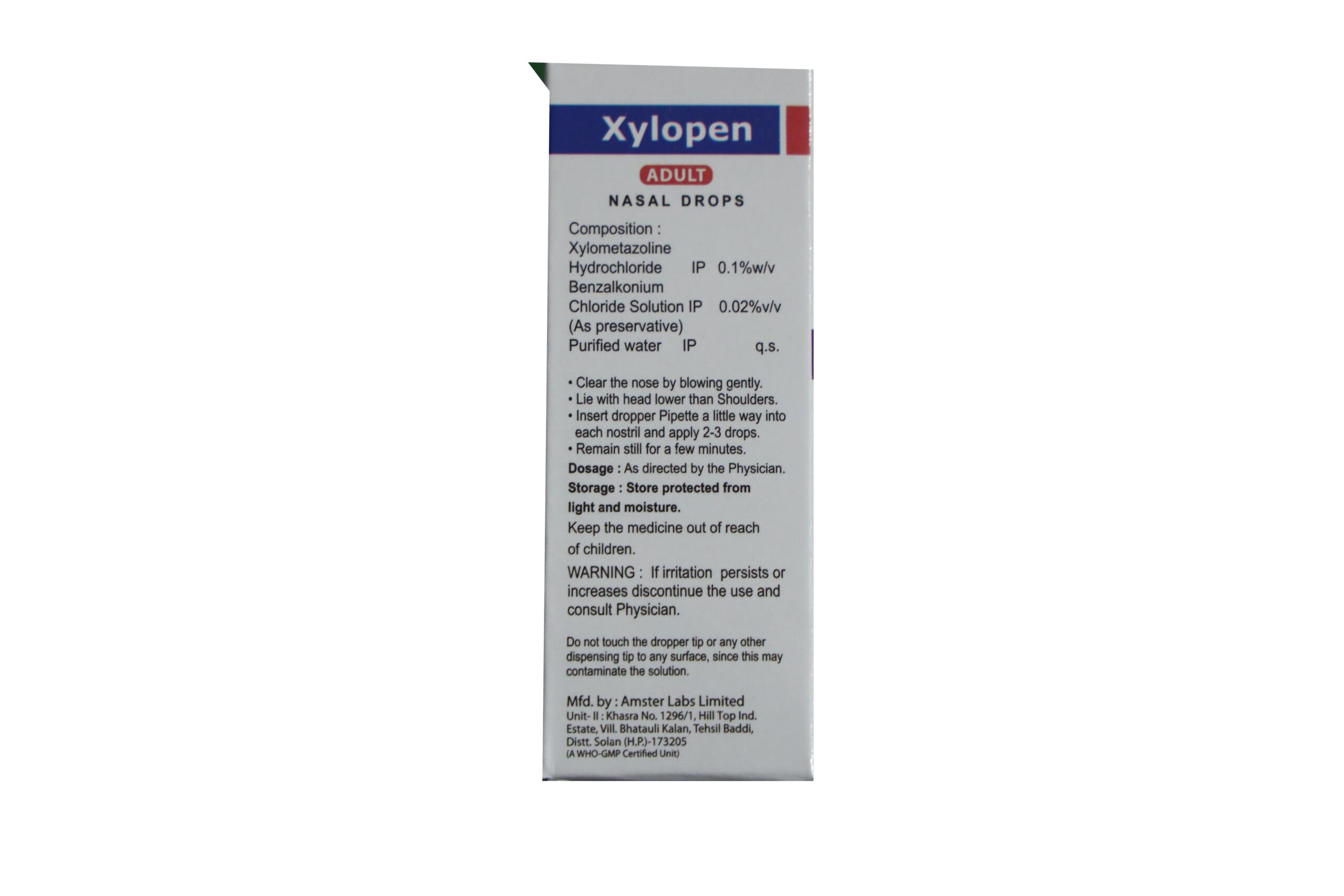 Xylopen Adult – Xylometazoline Nasal Drops IP - Image 2