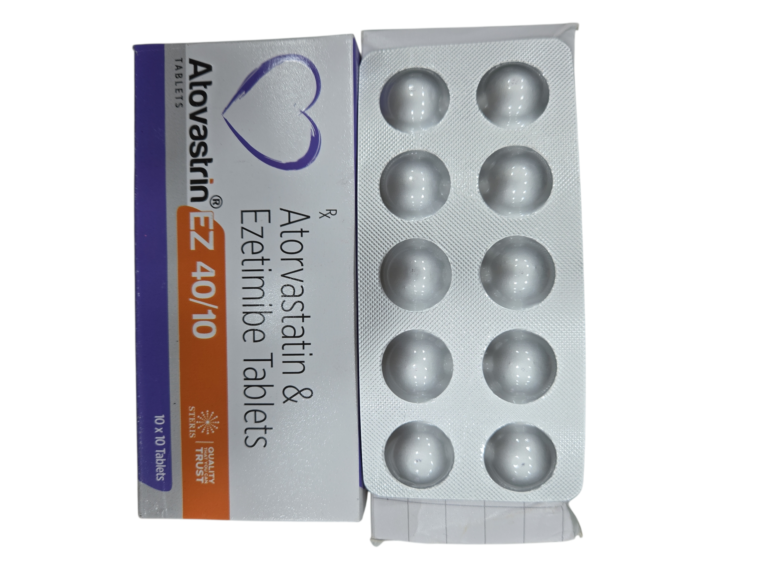 Arovastrin EZ 40/10 Tablets – Atorvastatin 40 mg & Ezetimibe 10 mg