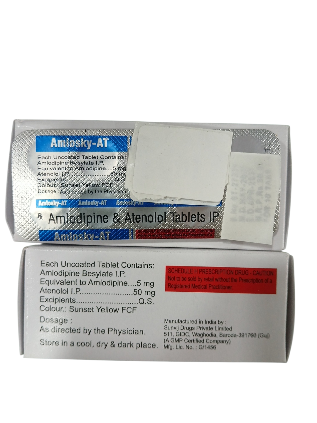 Amlosky-AT – Amlodipine & Atenolol Tablets IP - Image 2