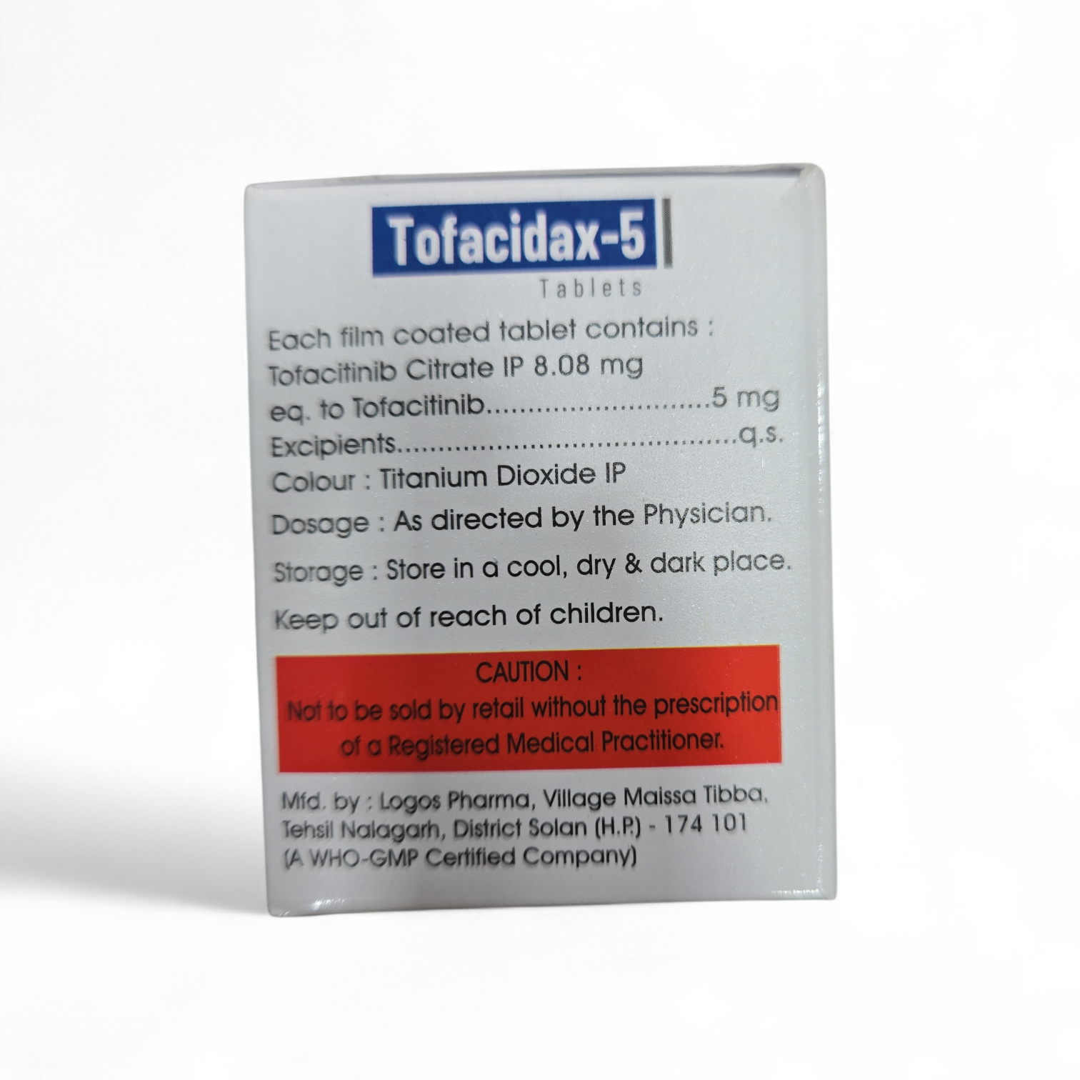 Tofacidax-5 Tablets – Tofacitinib Tablets IP 5 mg - Image 2