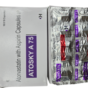 Atosky A 75 Capsules – Atorvastatin with Aspirin Capsules IP