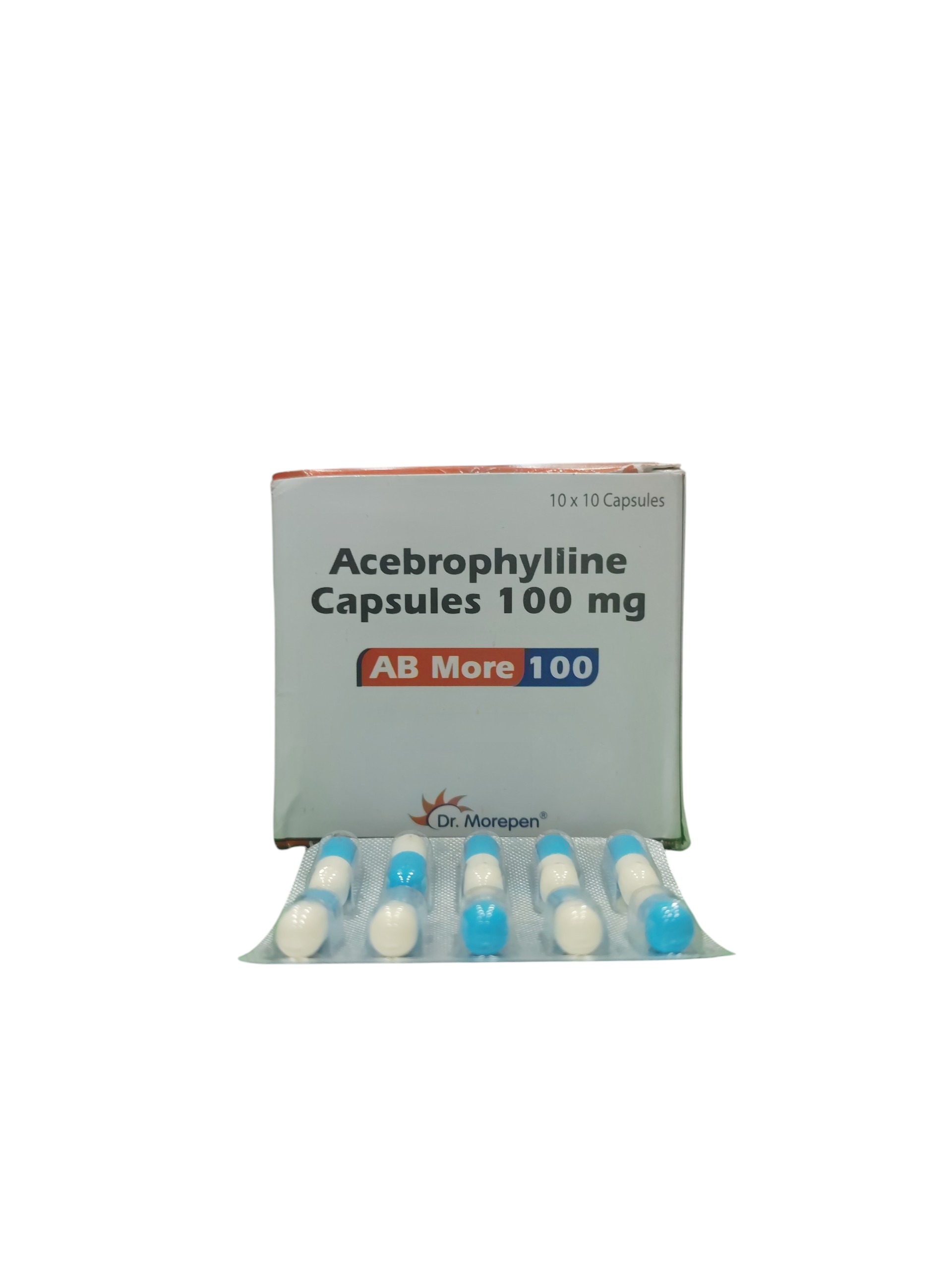 AB More 100 – Acebrophylline Capsules 100 mg 1×10 capsules