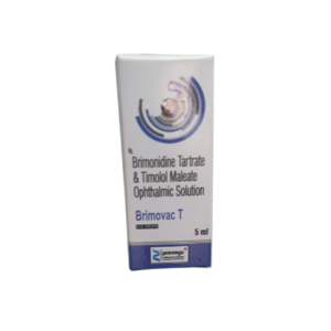 Brimovac T Eye Drops – Brimonidine Tartrate & Timolol Maleate Ophthalmic Solution (5 ml)