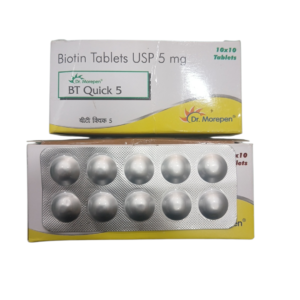 Dr. Morepen BT Quick 5 – Biotin Tablets USP 5 mg