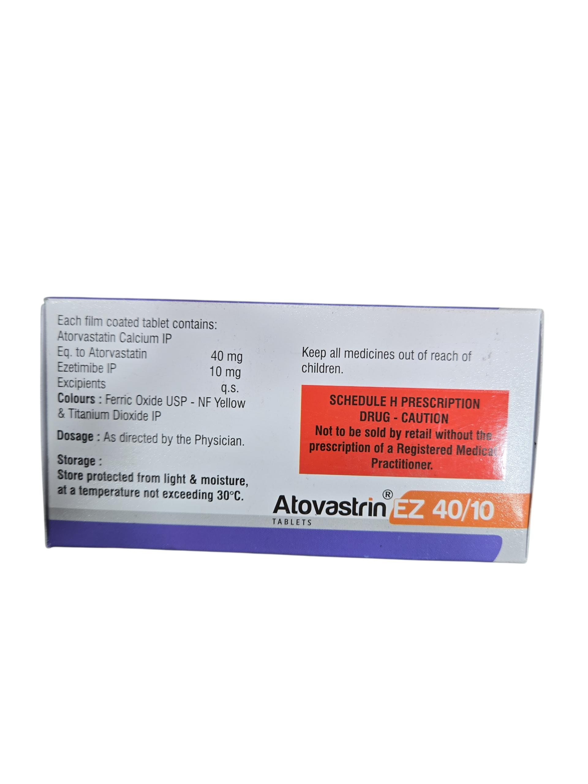 Arovastrin EZ 40/10 Tablets – Atorvastatin 40 mg & Ezetimibe 10 mg - Image 2