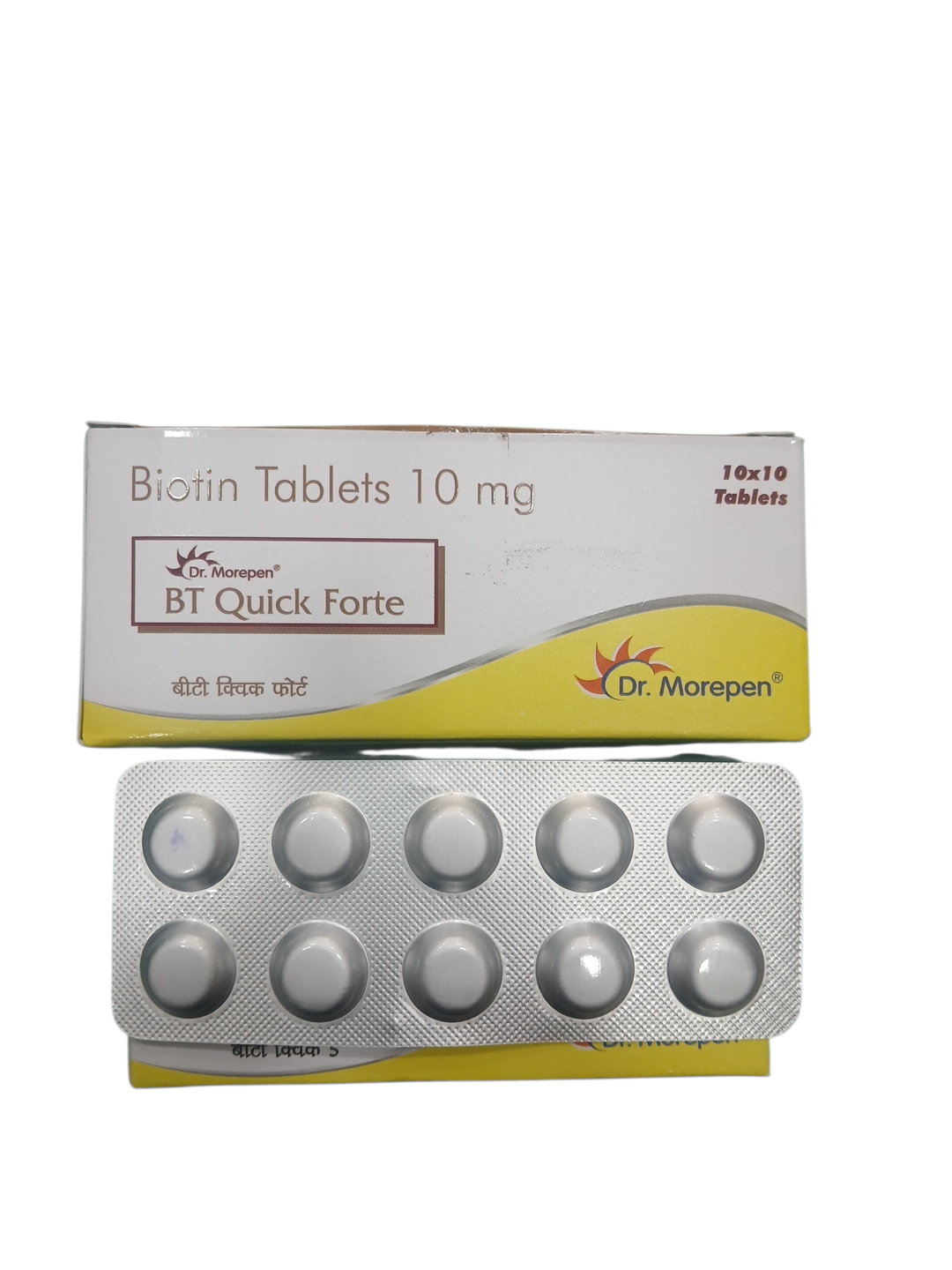 Dr. Morepen BT Quick Forte – Biotin Tablets 10 mg