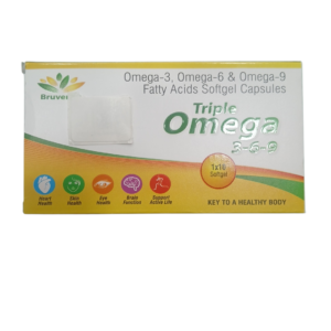 Bruvel Triple Omega 3-6-9 Fatty Acids Softgel Capsules
