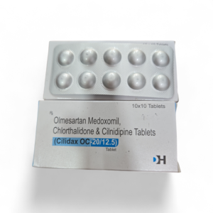 Cilidax OC 20-12.5 – Olmesartan Medoxomil, Chlorthalidone & Cilnidipine Tablets